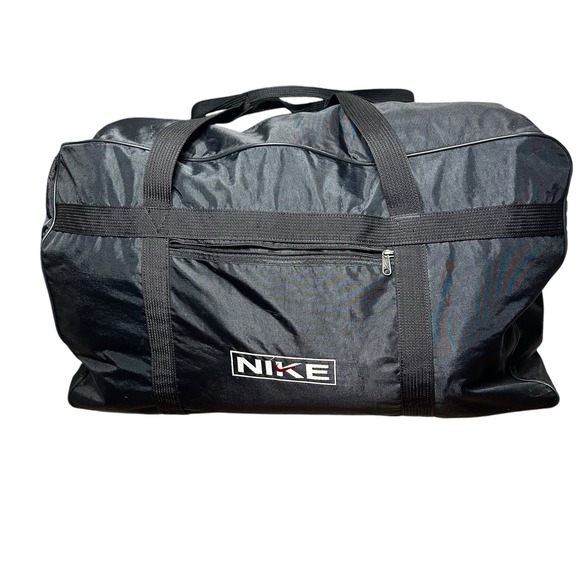 Vintage Nike Duffel Bag Embroidered Logo Large 26.5" Y2K Sports Travel - Picture 1 of 10